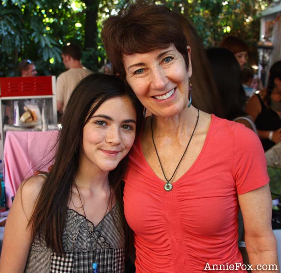 Annie Fox autographing ''Real Friends vs. the Other Kind'' for Isabelle Fuhrman